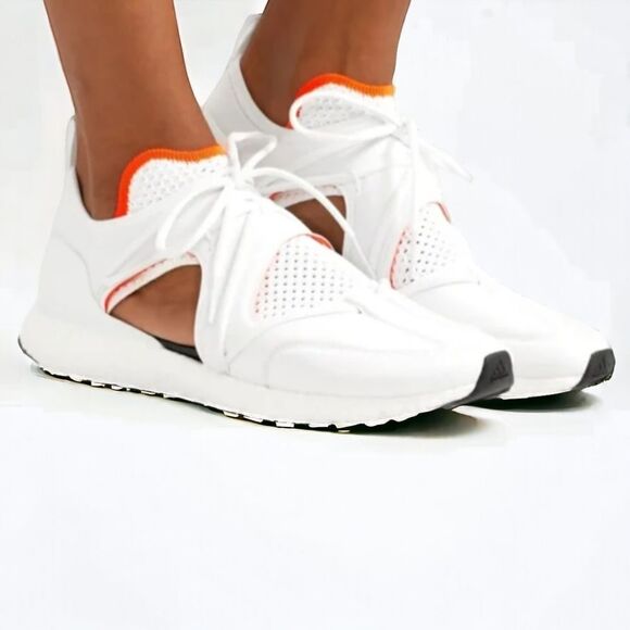 Stella McCartney x Adidas | Cutout Ultra Boost Trainer | White Knit Sneaker Sz 9 - Picture 3 of 15